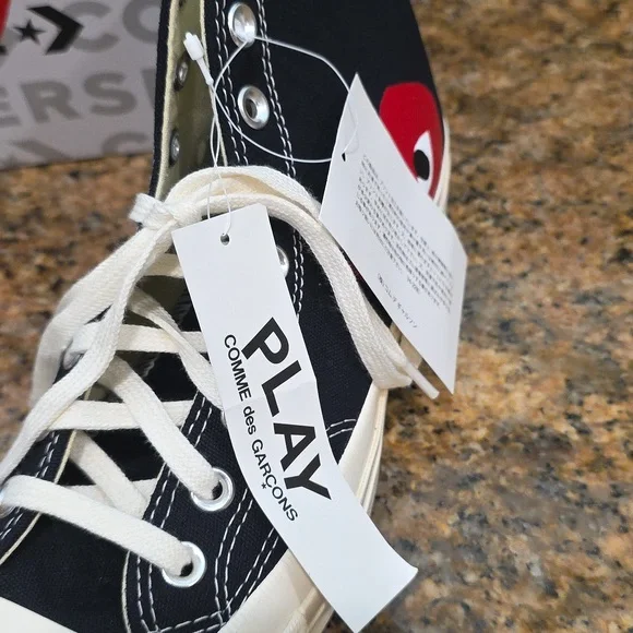 NWT Converse X Comme des Garcons Play Chuck Taylor 70 - SZ W9/M7 - Picture 4 of 9